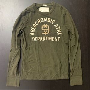 Green ABERCROMBIE long sleeve T-shirt size S